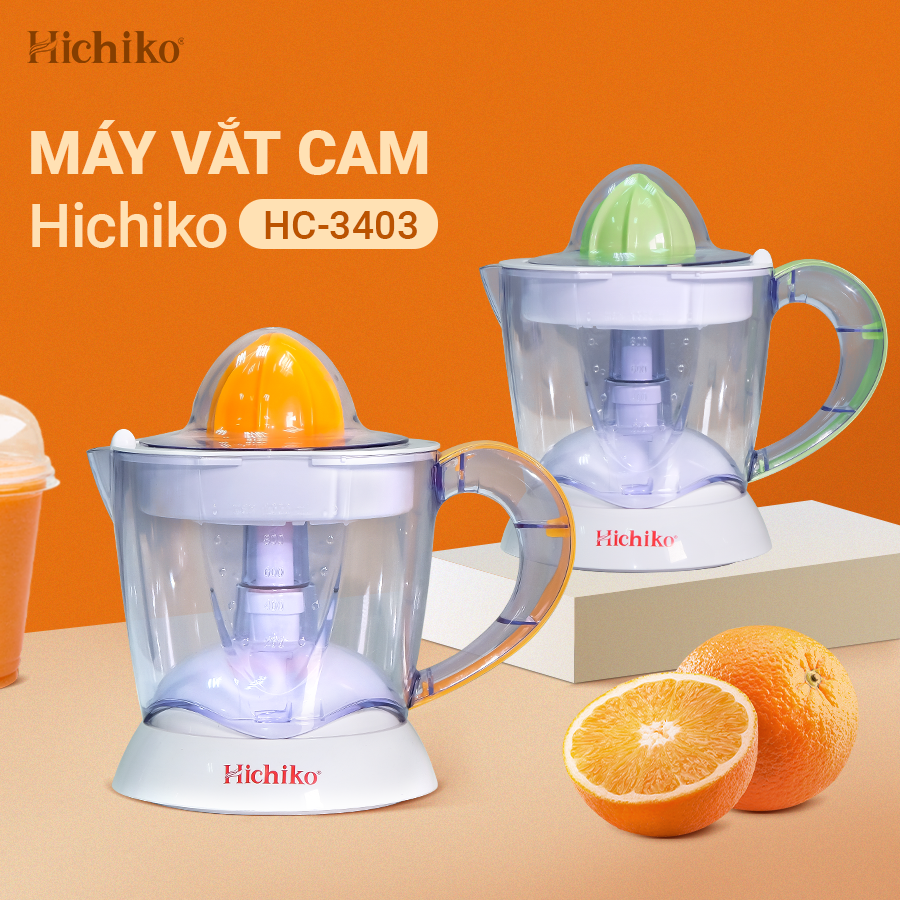 Máy vắt cam 2 lưới lọc, 2 múi vắt Hichiko HC-3403G