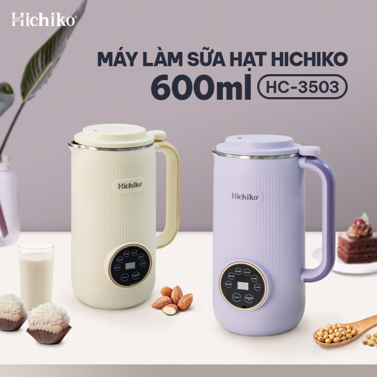 Máy làm sữa hạt 600ml 6in1 Hichiko HC-3503