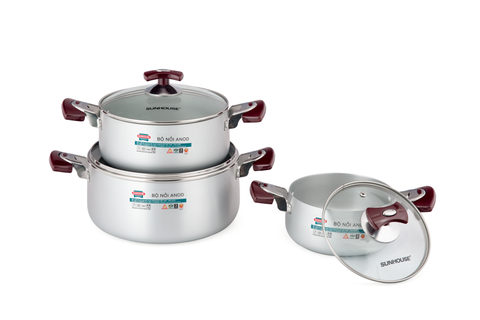 BỘ NỒI ANOD SUNHOUSE SH8833EB