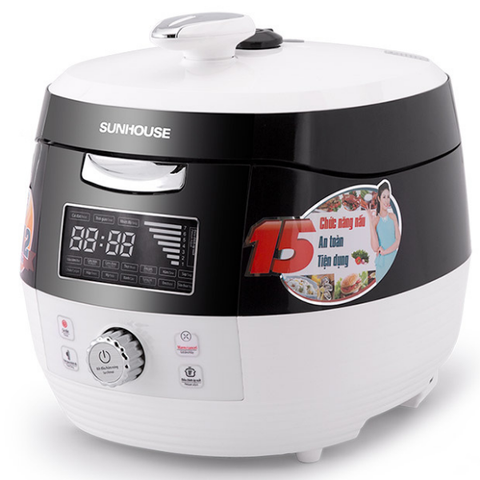 Nồi áp suất điện tử đa năng 5L Sunhouse SHD1858BW