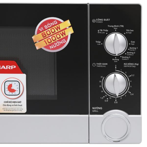 Lò vi sóng Sharp 23L có nướng R-G302VN-S
