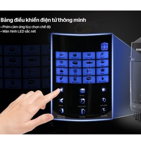 NỒI ÁP SUẤT ĐIỆN TỬ ĐA NĂNG SUNHOUSE MAMA SHD1588B