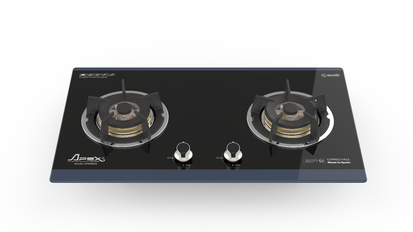 BẾP GAS ÂM KÍNH APEX APB8816