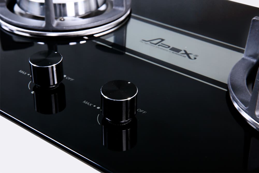 Bếp gas âm kính SOMIPress 2 lò cao cấp Apex APB8801