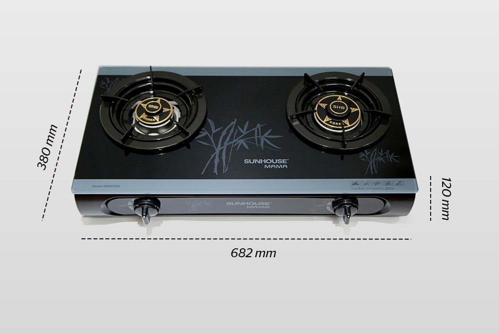BẾP GAS DƯƠNG KÍNH SUNHOUSE MAMA MMB0781S