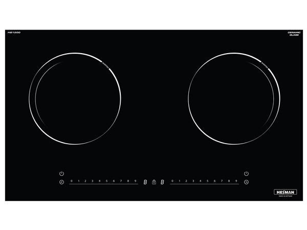 Bếp từ 2 vùng nấu Hesman HB 1200