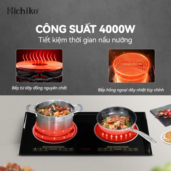 Bếp đôi từ-hồng ngoại Hichiko HC-2561