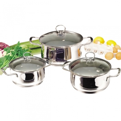 Bộ nồi Inox 3 chiếc Sunhouse SH888 (16-20-24cm)