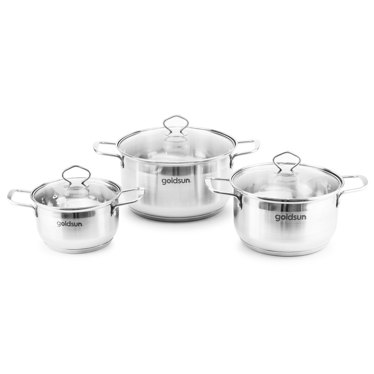 Bộ nồi Goldsun inox 5 đáy GE42-3506SG (16-20-24 cm)