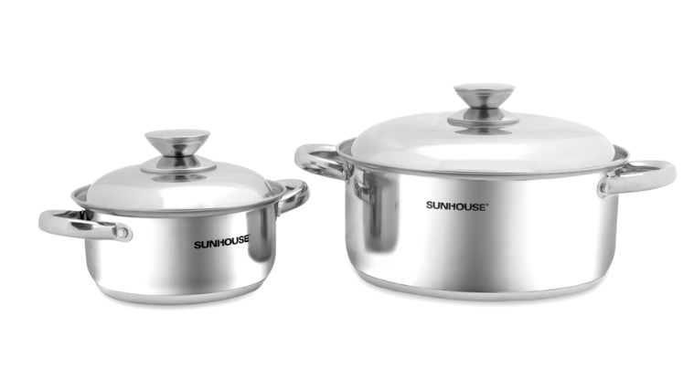 Bộ nồi inox 3 đáy SUNHOUSE SH332