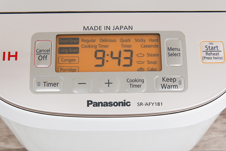 Nồi cơm điện tử cao tần Panasonic 1.8 lít SR-AFY181WRA