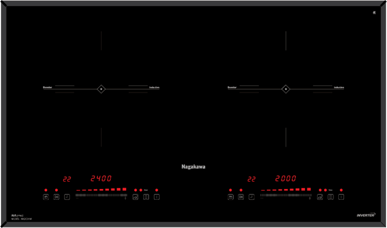 Bếp từ đôi Nagakawa NK2C01M