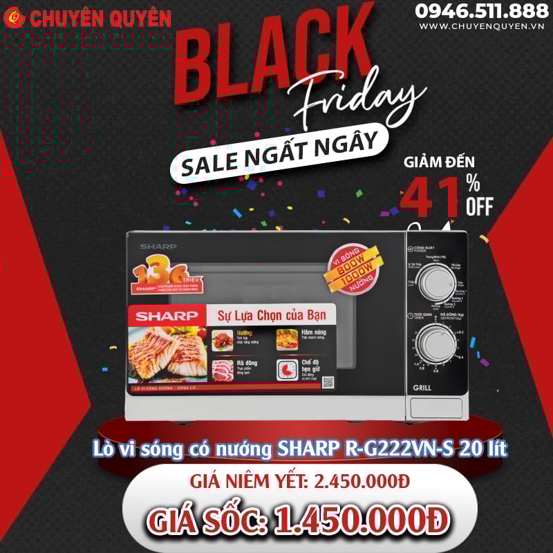Lò vi sóng Sharp 20 lít R-G222VN