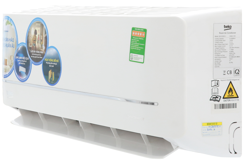 Điều hòa 2 chiều Beko Inverter 9000 BTU RSVH09VS