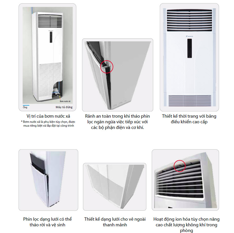 Máy lạnh tủ đứng Daikin FVRN71BXV1V (3.0Hp) - 1 Pha