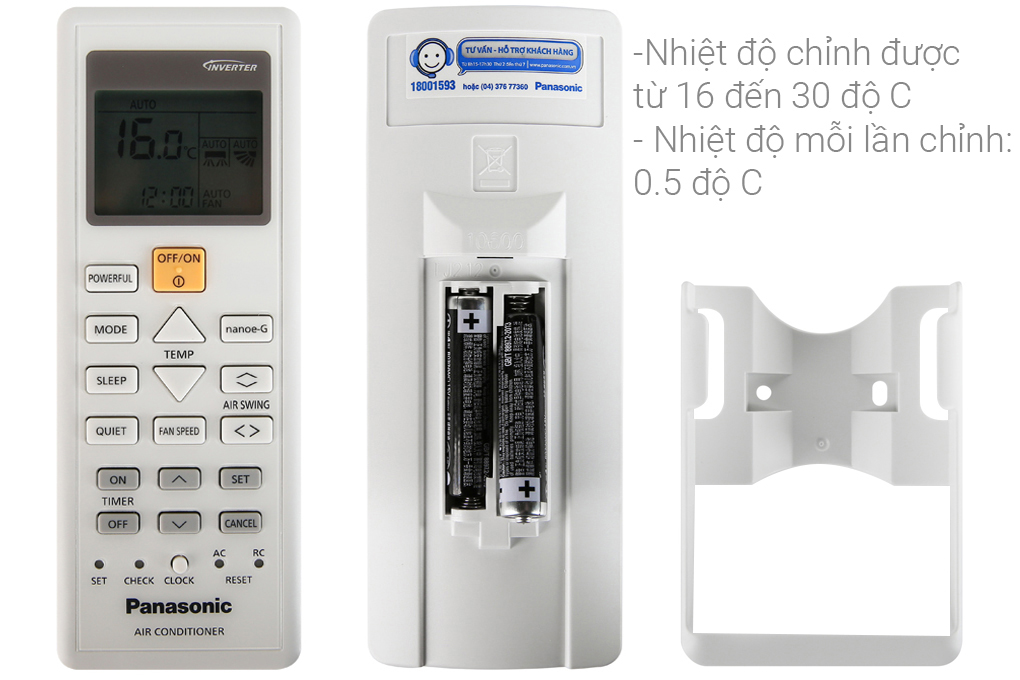 Điều hòa 2 chiều Inverter Panasonic 17700 BTU CU/CS-YZ18UKH-8