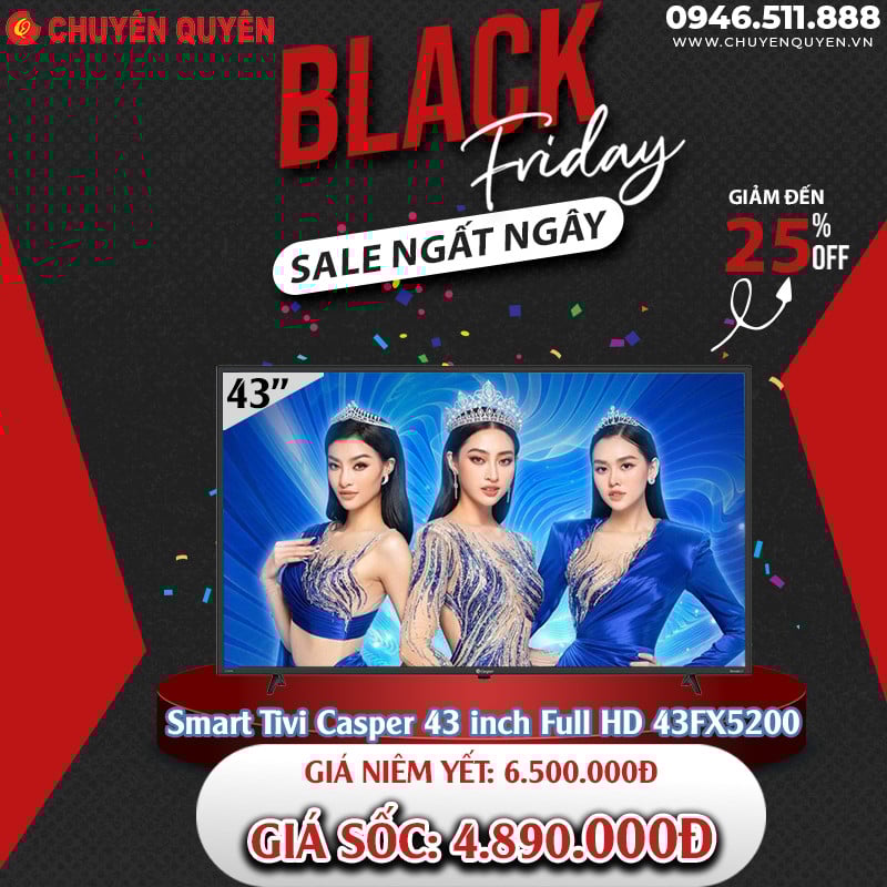 Smart tivi Casper 43 inch 43FX5200