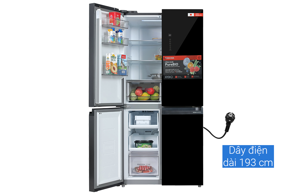 Tủ lạnh Aqua Inverter 410 lít AQR-M466XA(GB)