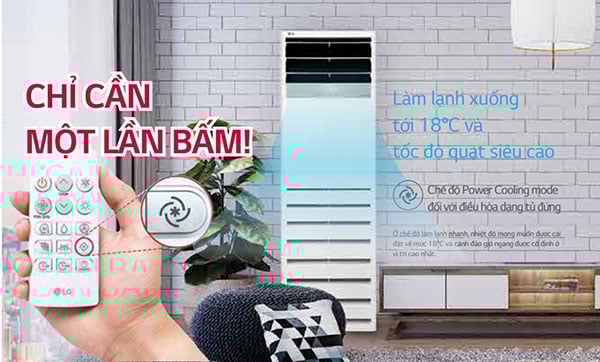 Điều hòa tủ đứng LG 1 chiều Inverter APNQ48GT3E4/AUUQ48GH4 1 pha 48000BTU