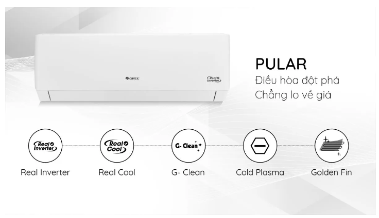 Điều hòa Gree 1 chiều Inverter 12000 BTU GWC12PB-K3D0P4