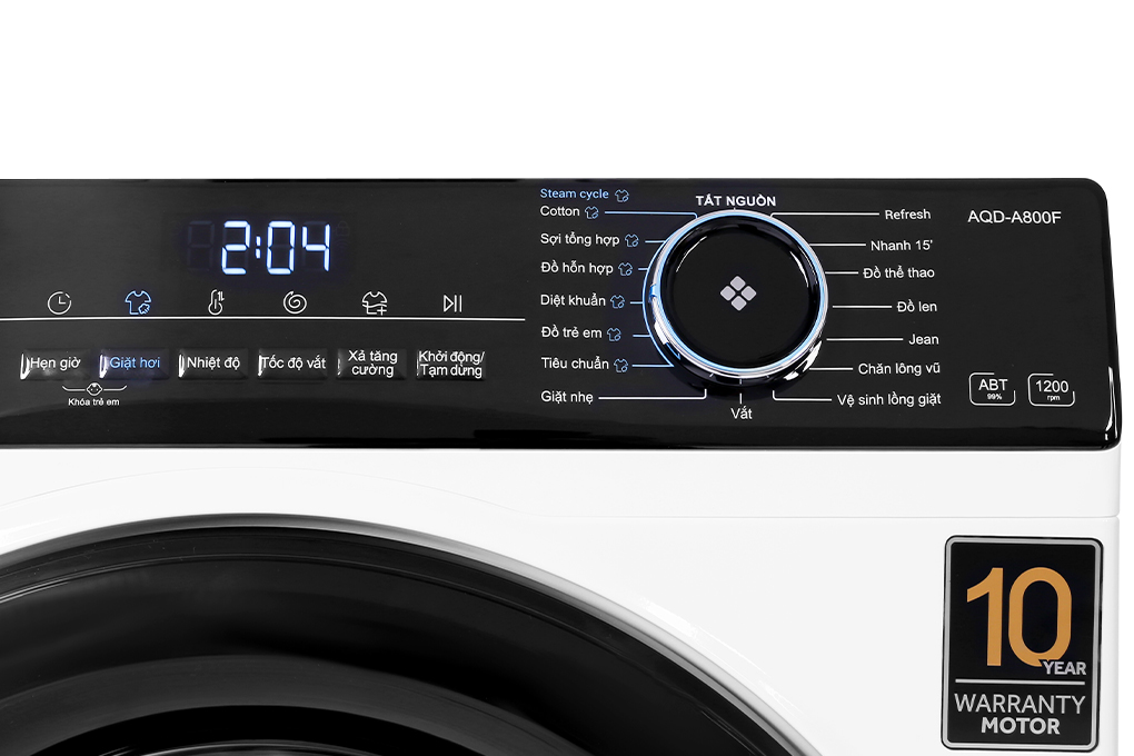 Máy giặt Aqua Inverter 8 kg AQD-A800F.W