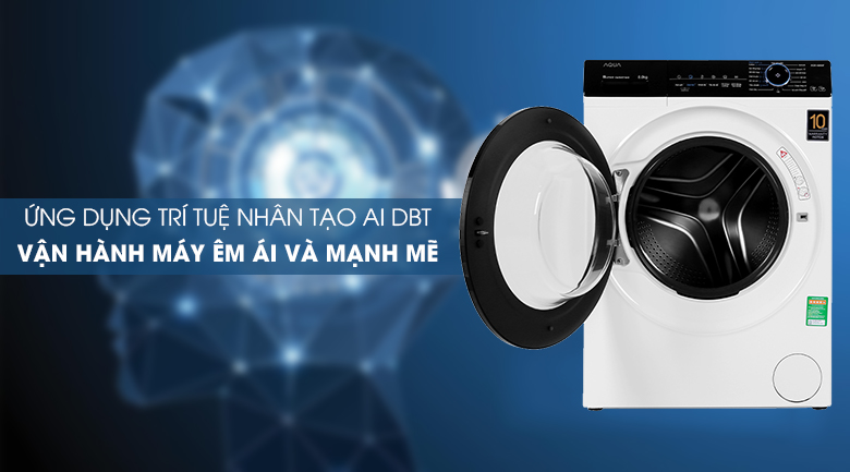 Máy giặt Aqua Inverter 8 kg AQD-A800F.W