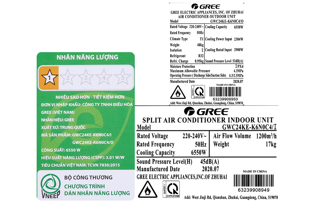 Điều hòa Gree 2.5 HP GWC24KE-K6N0C4