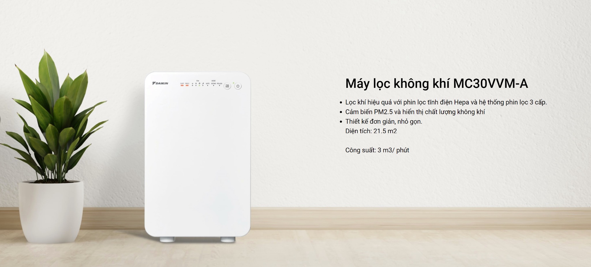 Máy lọc không khí Daikin MC30VVM-A