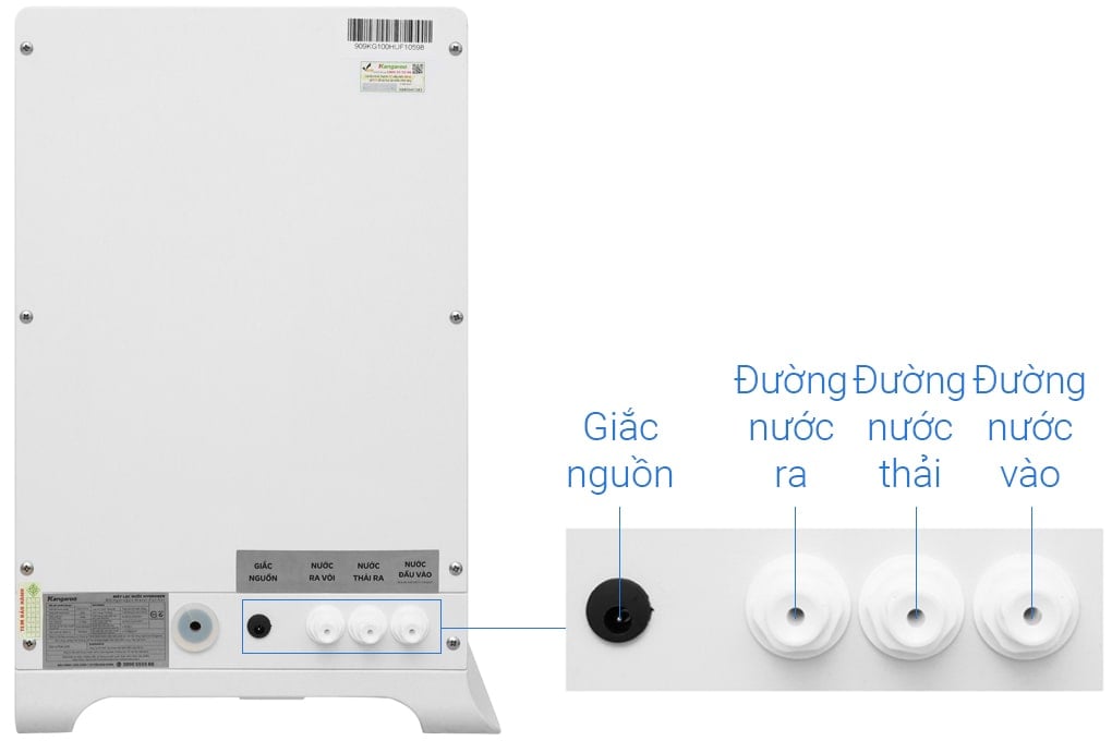 Máy lọc nước R.O Hydrogen Kangaroo KG100HU