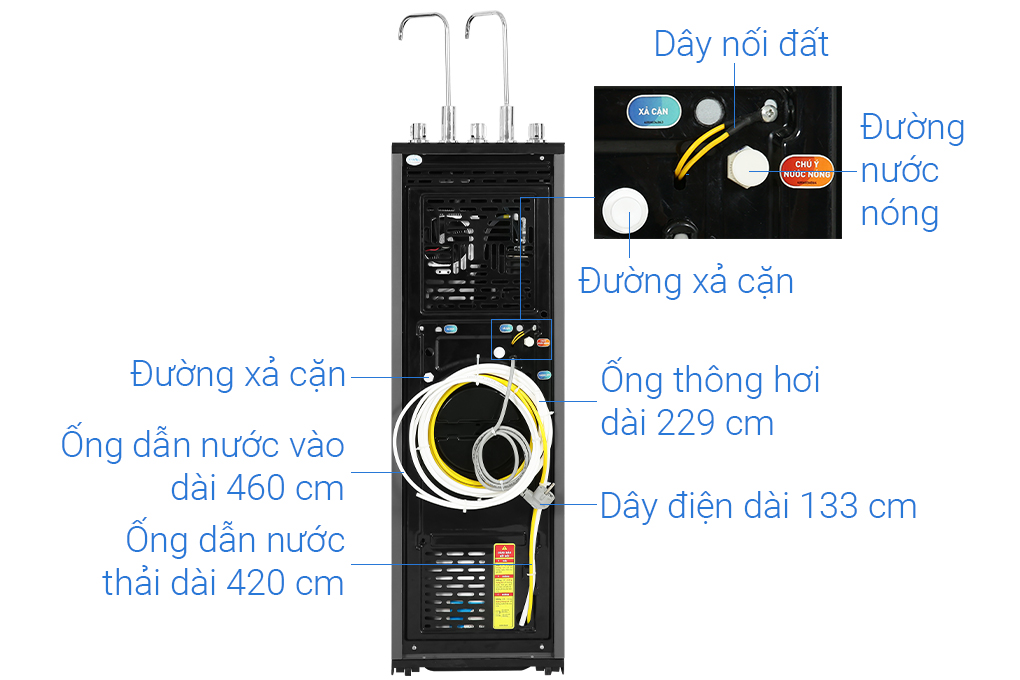 Máy lọc nước RO nóng nguội lạnh Karofi KAD-X56 11 lõi