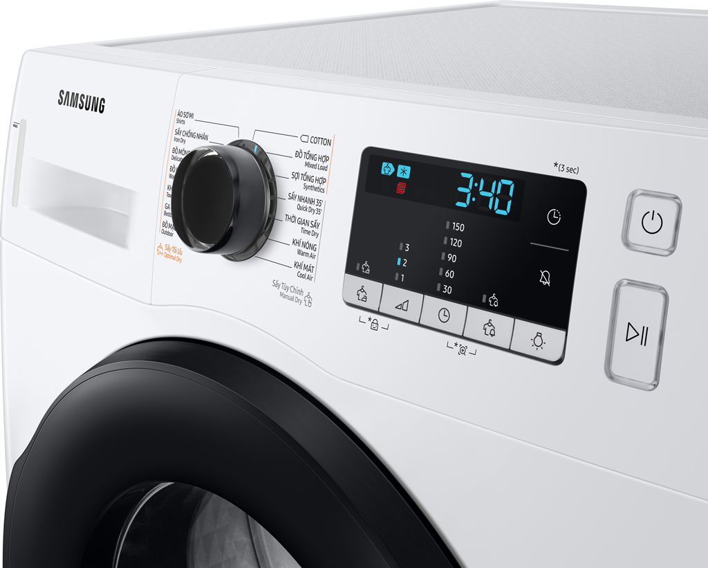 Máy sấy bơm nhiệt Samsung 9 Kg DV90TA240AE/SV