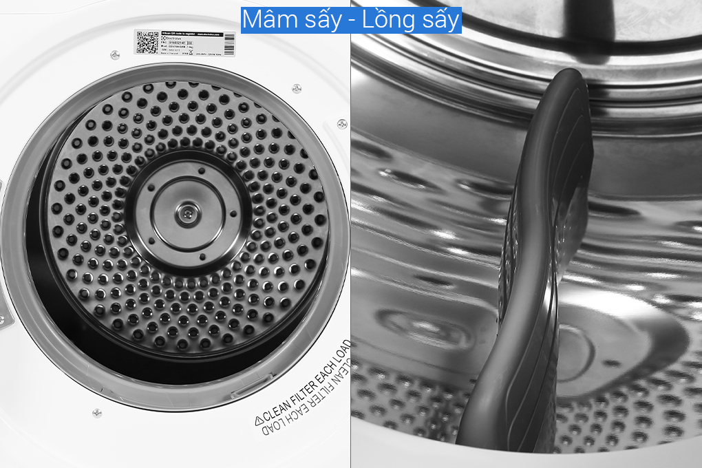 Máy sấy thông hơi Electrolux 7.5 kg EDV754H3WB