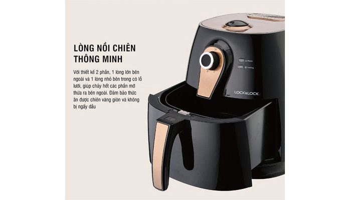Nồi Chiên Không Dầu Lock&Lock EJF 137FU