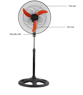 Quạt đứng Vinawind QĐ450- ĐM