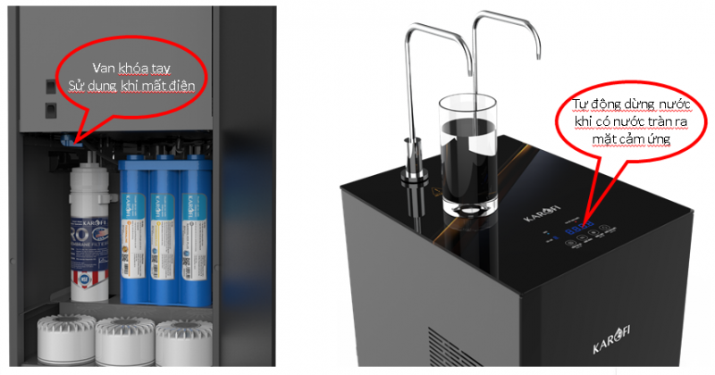 Máy lọc nước nóng lạnh 10 lõi Karofi KAD-N89