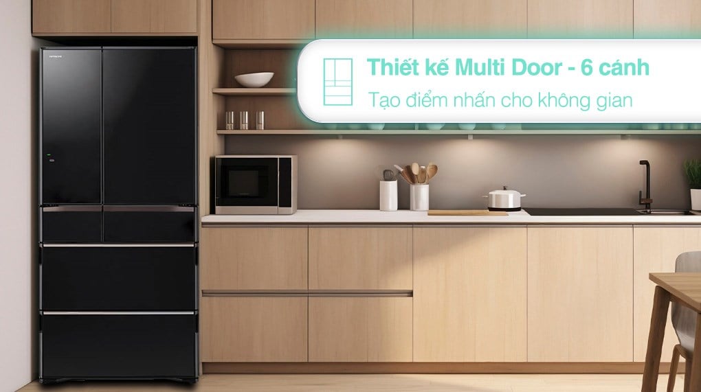 Tủ lạnh Hitachi Inverter 615 lít Multi Door R-WX620KV