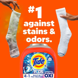 Viên giặt xả quần áo cao cấp Tide Pods Ultra Oxi nhập khẩu Mỹ - Can 104 viên (3)