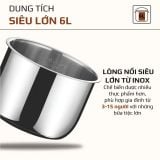 Nồi Áp Suất Điện Đa Năng OLIVO PC60 - 16 Chức Năng - Dung Tích 6L - Công Suất 1000W