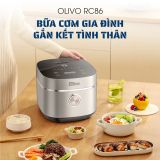 Nồi Cơm Điện OLIVO RC86 - Lòng Nồi INOX 304 Chống Dính Tự Nhiên, Nấu Cơm Ngon