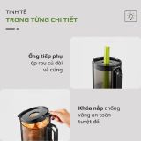 Máy Ép Chậm OLIVO SJ196 Titanium Ép Trái Cây Nguyên Quả Động Cơ AC Cao Cấp Êm Nhất Thị Trường
