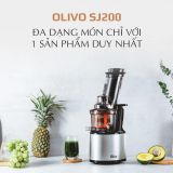Máy Ép Chậm Đa Năng Olivo SJ200 - Tốc Độ Ép chỉ 39 vòng/phút – Ép Kiệt Bã 98% – Dễ Vệ Sinh