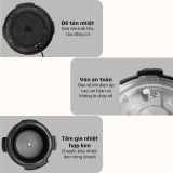 Nồi Áp Suất Điện Đa Năng OLIVO PC60 - 16 Chức Năng - Dung Tích 6L - Công Suất 1000W
