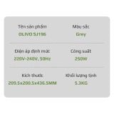 Máy Ép Chậm OLIVO SJ196 Titanium Ép Trái Cây Nguyên Quả Động Cơ AC Cao Cấp Êm Nhất Thị Trường