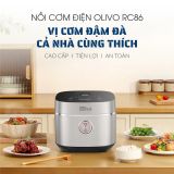 Nồi Cơm Điện OLIVO RC86 - Lòng Nồi INOX 304 Chống Dính Tự Nhiên, Nấu Cơm Ngon