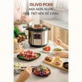 Nồi Áp Suất Điện Đa Năng OLIVO PC60 - 16 Chức Năng - Dung Tích 6L - Công Suất 1000W