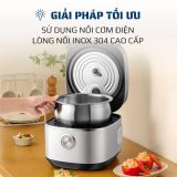 Nồi Cơm Điện OLIVO RC86 - Lòng Nồi INOX 304 Chống Dính Tự Nhiên, Nấu Cơm Ngon