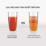 Máy Ép Chậm Đa Năng Olivo SJ200 - Tốc Độ Ép chỉ 39 vòng/phút – Ép Kiệt Bã 98% – Dễ Vệ Sinh