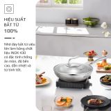 Chảo Inox Chống dính tự nhiên Olivo Steve X Pro - Đáy 5 Lớp, Đường Kính 24cm. Nấu Được Trên Mọi Loại Bếp