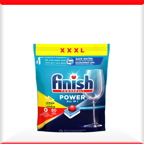 Viên rửa bát Finish Power All in 1 hương Chanh - Túi 80 viên (4)