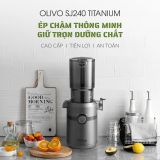 Máy Ép Chậm OLIVO SJ240 Giải Pháp Hoàn Hảo Cho Việc Ép Kết Hợp Trái Cây, Rau Củ